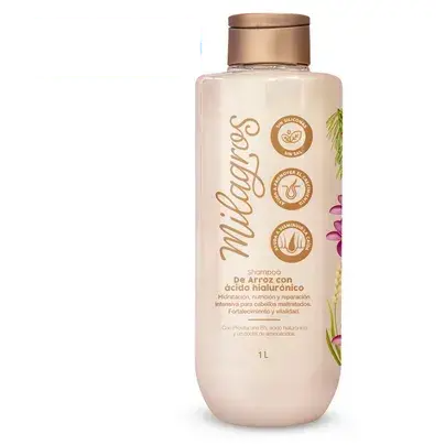 Shampoo de arroz con acido hialuronico